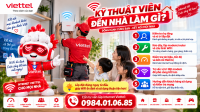Kỹ thuật viên Viettel đến nhà lắp WiFi